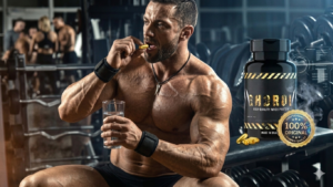 Cápsulas de GHDROL com copo de água demonstrando uso correto Cápsulas de GHDROL com copo de água demonstrando uso correto