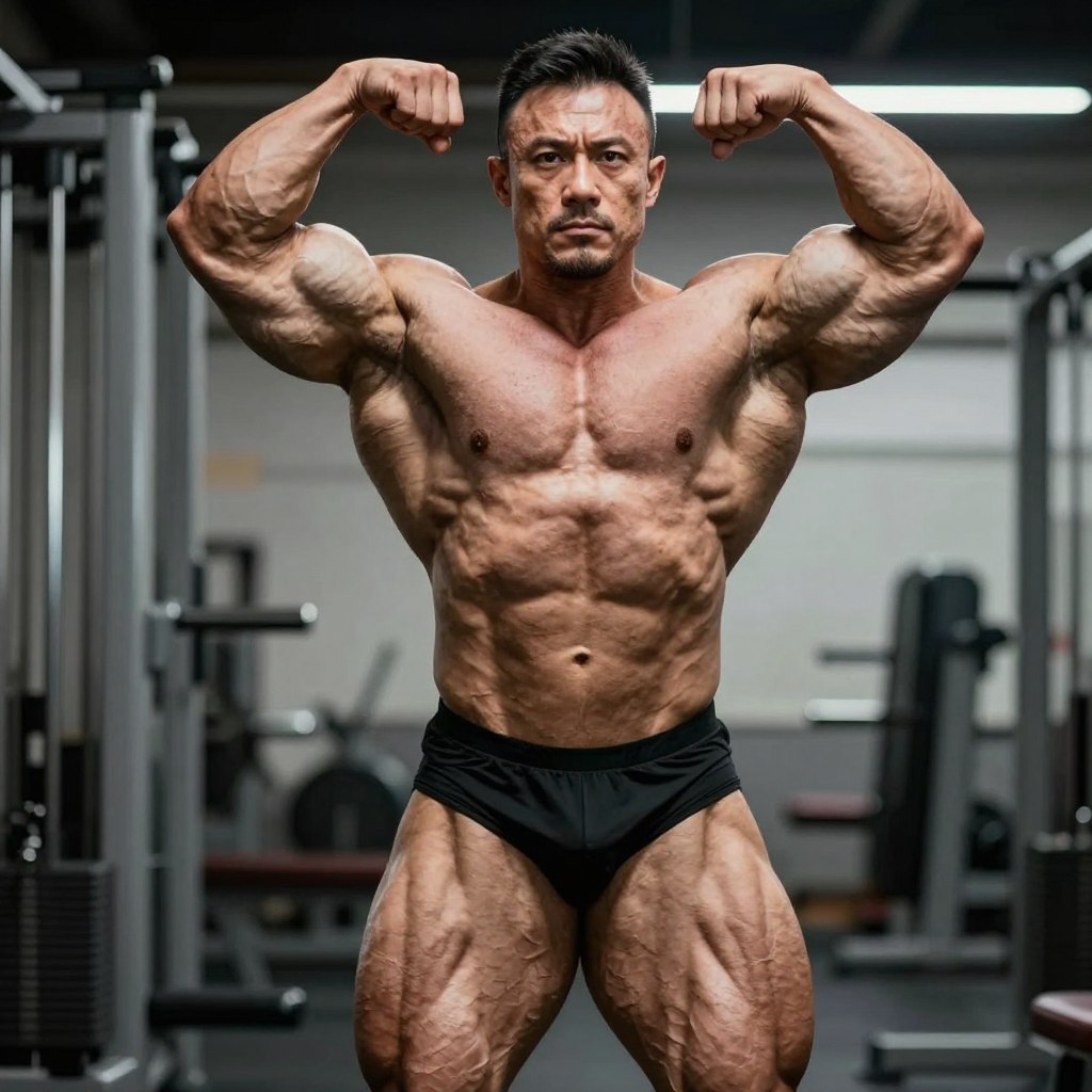 Avançado atleta otimizando resultados com suplemento Avançado atleta otimizando resultados com suplemento