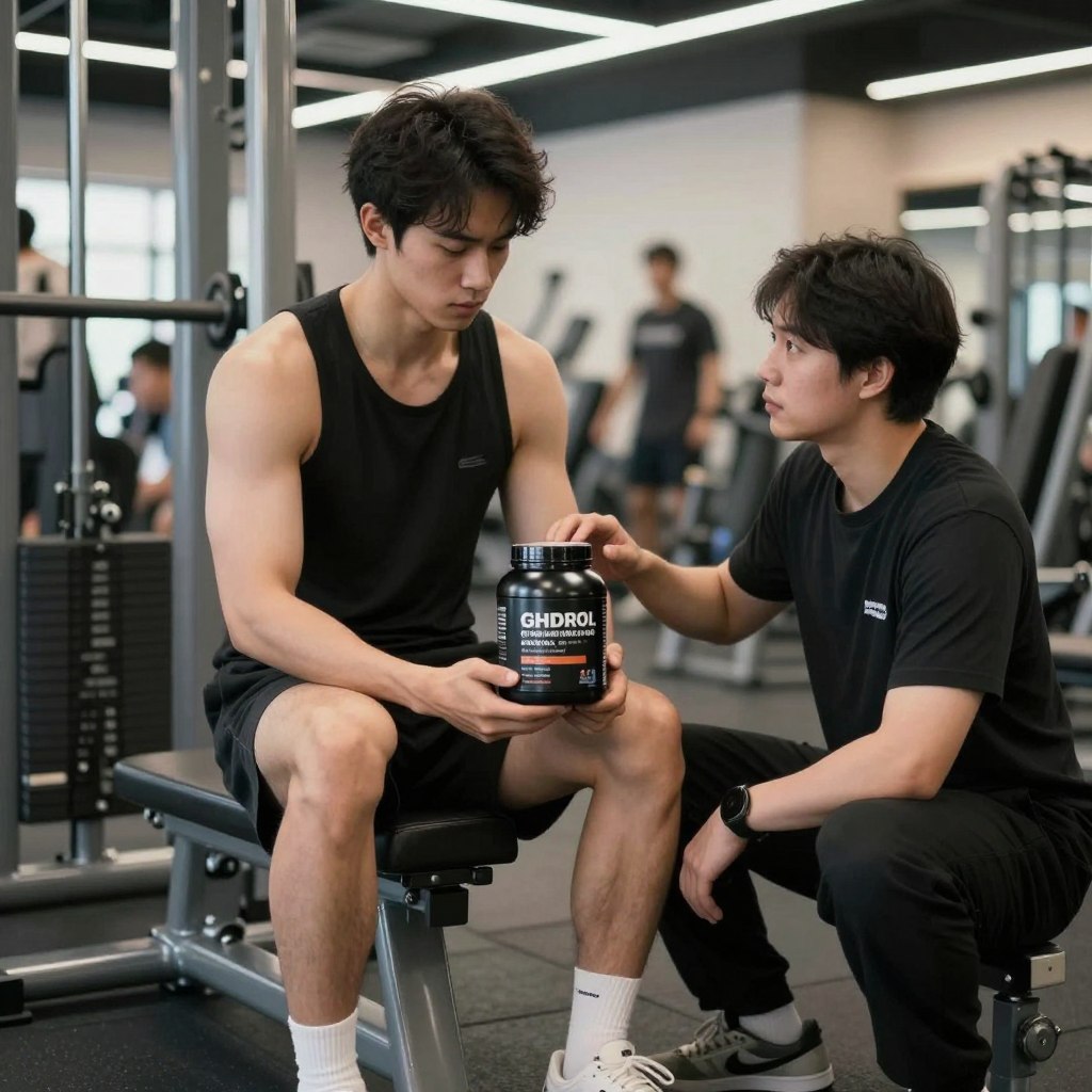 Iniciante começando na academia com suplemento Iniciante começando na academia com suplemento