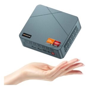 Mini PC BOSGAME E2 AMD Ryzen 3550H, Mini PC 16GB RAM SSD 512GB, Mini PC Bivolt 3 Telas 4K HDMI USB-C