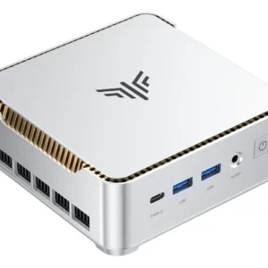 Mini PC KAMRUI P2 com Processador AMD Ryzen 3 7330U (Zen 3), 16GB RAM, SSD 256GB M.2, Windows 11 Pro e Suporte a 3 Telas 4K