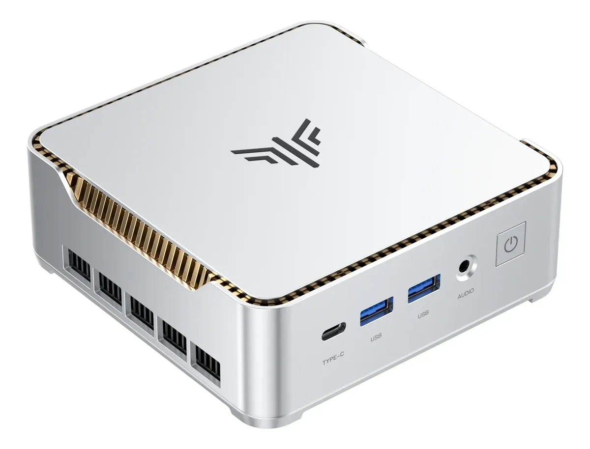Mini PC KAMRUI P2 com Processador AMD Ryzen 3 7330U (Zen 3), 16GB RAM, SSD 256GB M.2, Windows 11 Pro e Suporte a 3 Telas 4K