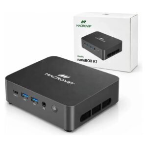 Mini PC Macrovip nanoBOX K1 com Processador Intel Core i7-14650HX, 32GB RAM DDR5, SSD 512GB M.2 e Windows 11 Pro