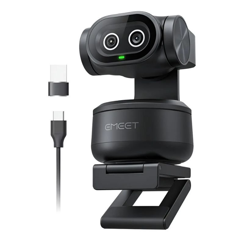 Webcam PTZ 4K IA, Webcam Câmera Dupla 4K, Webcam Rastreamento Automatico PTZ